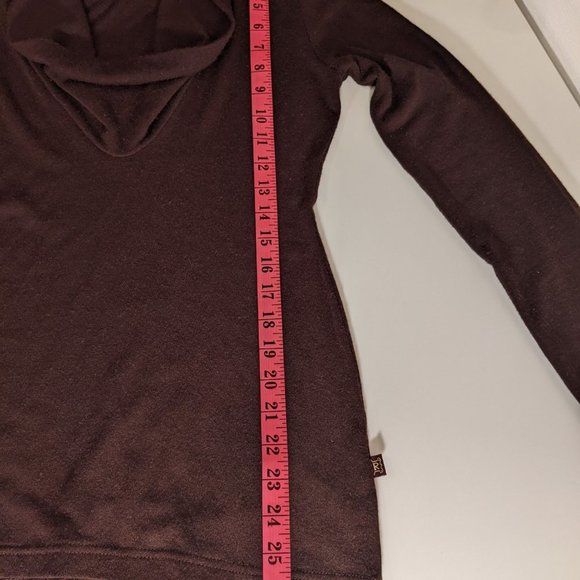 Review Australia Brown Sweater with Draped Collar. Size 12 - Picture 6 of 8
